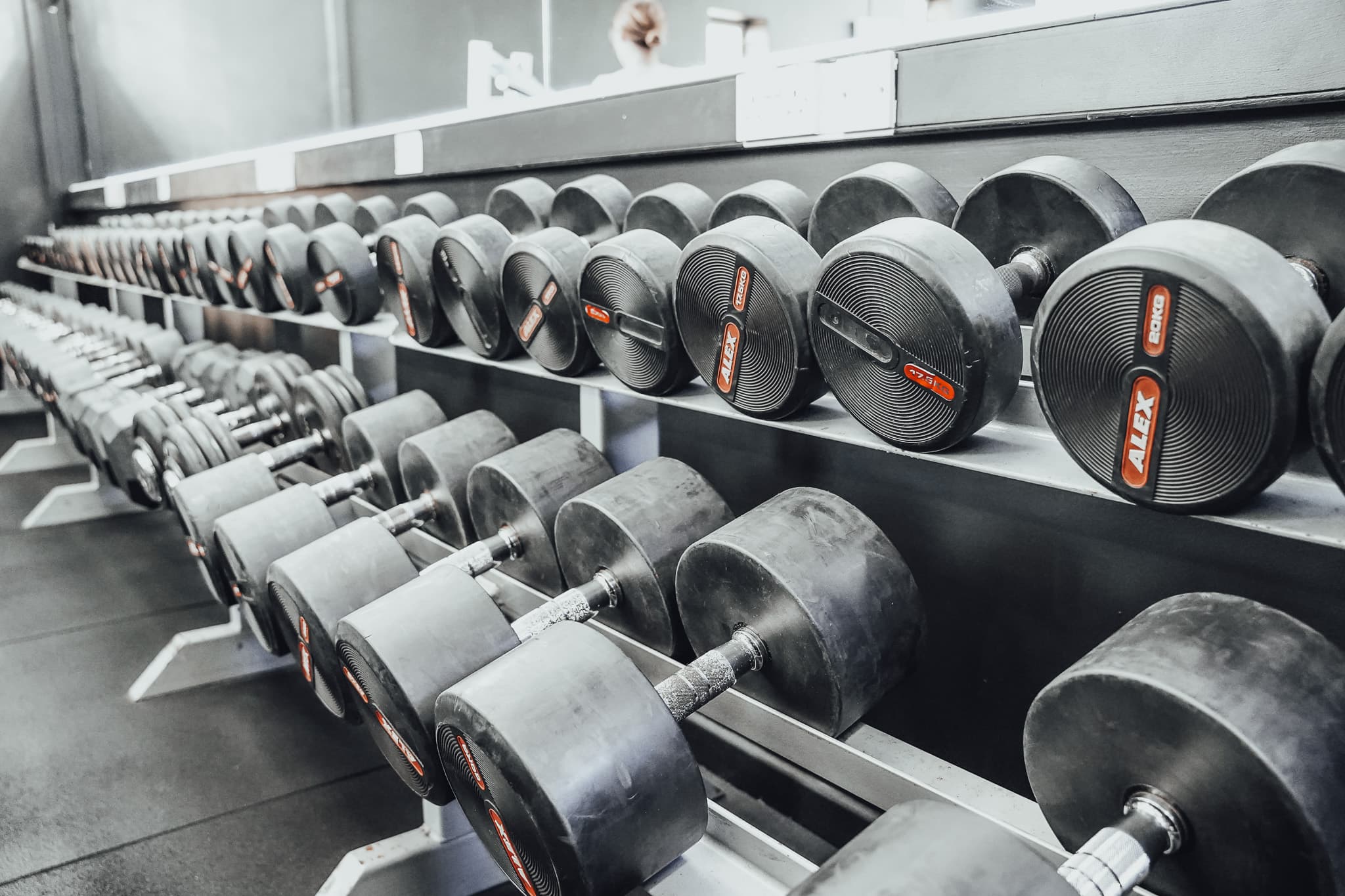 The Lab Cavan — dumbbell rack